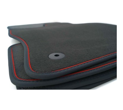 Tapis Golf 5 (1K) (2003 - 2008) NOIR liseré ROUGE GTI