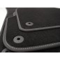 Tapis d'origine Volkswagen Touareg 7P (2010 - 2017) Noir avec Liseré blanc Tapis d'origine Volkswagen Touareg 7P (2010 - 2017) Noir avec Liseré blanc