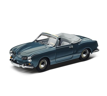Miniature VOLKSWAGEN Cabriolet VW KARMANN GHIA 1955 d'origine VW Bleu mer 1/43ème Par MINICHAMPS