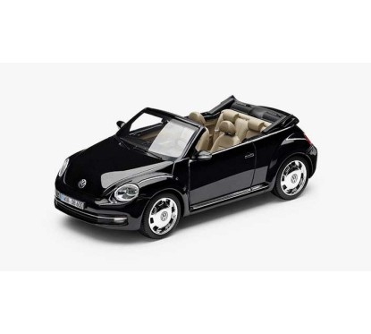Miniature VW BEETLE Cabriolet 2012 d'origine VOLKSWAGEN Noir perle 1/43ème 5C3099300 54H