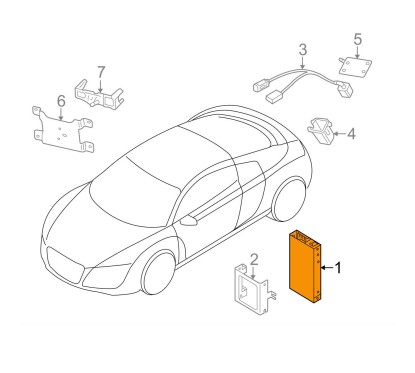 Module caméra DYNAMIQUE Audi R8 (42) OEM 420910441A