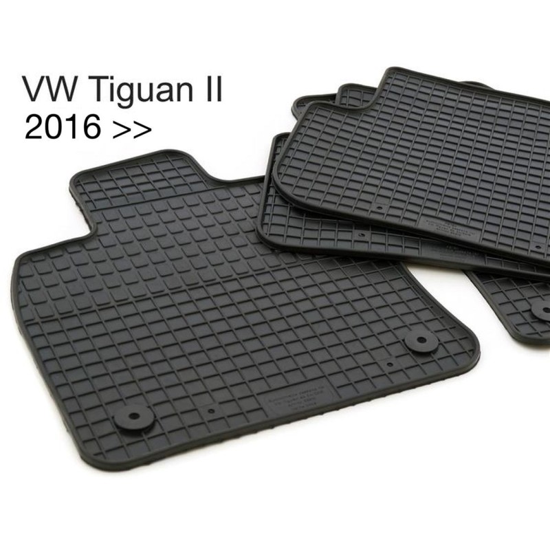 Tapis Tiguan AD1 à partir de 2016, Caoutchouc NOIR