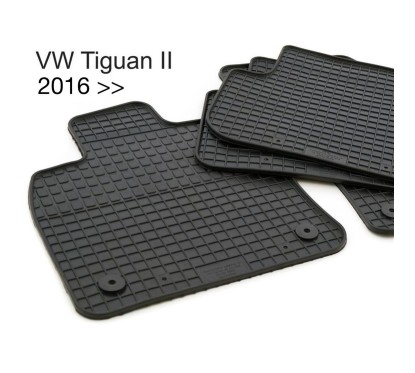 Tapis Tiguan AD1 à partir de 2016, Caoutchouc NOIR