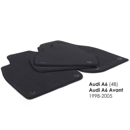 Tapis Audi A6 C5 4B (1999 - 2004) Velours NOIR