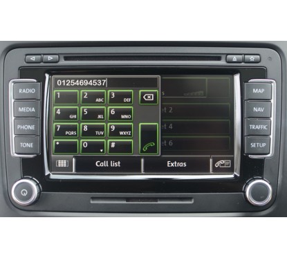 Bluetooth Volkswagen A2DP UHV FSE Premium Satz Passend MFA Rot / Weiß Freisprecheinrichtung VW SEAT SKODA 7P6 035 730 K