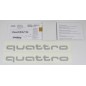 Quattro Stickers d'origine OEM Audi Couleur Argent Métallisé 8X0064317Q Z7G