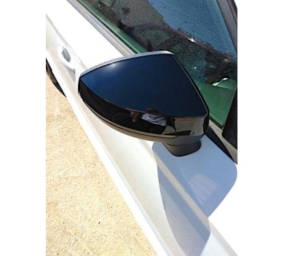 Coques rétroviseurs Audi A3 (8V) à partir de 2013, Noir Brillant