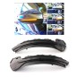 Clignotants rétroviseurs Audi A3 (8V) LED Dynamique Noir Mate fumée