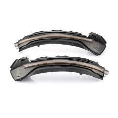 Clignotants rétroviseurs Audi A3 (8V) LED Dynamique Noir Mate fumée