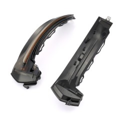 Clignotants rétroviseurs Audi A3 (8V) LED Dynamique Noir Mate fumée