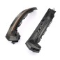 Clignotants rétroviseurs Audi A3 (8V) LED Dynamique Noir Mate fumée