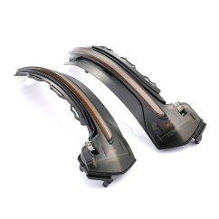 Clignotants rétroviseurs Audi A3 (8V) LED Dynamique Noir Mate fumée