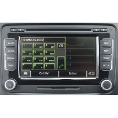 7P6035730K Bluetooth Volkswagen A2DP UHV FSE Premium Satz Passend MFA Rot / Weiß Freisprecheinrichtung VOLKLSWAGEN SEAT SKODA