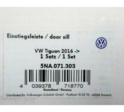 Protection seuil de portes VW Tiguan (AD1) 2016 5NA071303