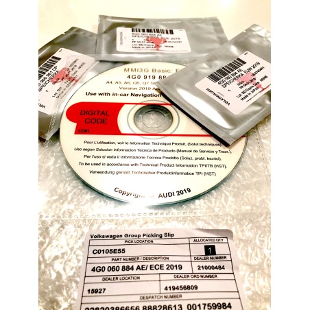 Mise à jour Audi MMI Navigation Plus MMI 3G Basic 2019 d'origine OEM Audi