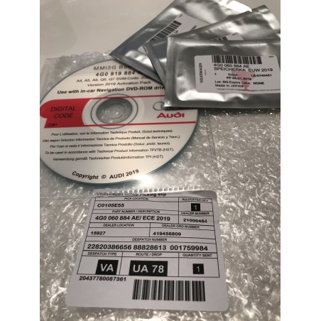 Mise à jour Audi MMI Navigation Plus MMI 3G Basic 2019 d'origine OEM Audi