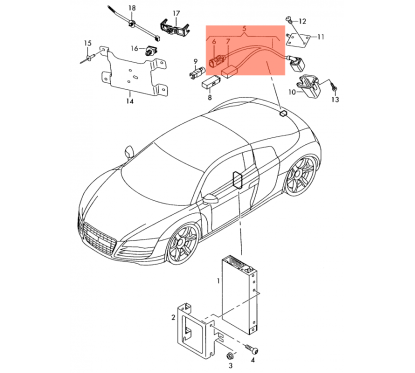 Camera Audi 4L0980551B / 4L0980551D