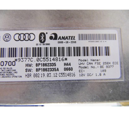 Module Bluetooth Audi A3 (8P) / Audi A4 (8E) / Audi TT (8J) /Audi R8 (42) d’origine Audi OEM 8P1862335 / 8P1862335S / 8P1862335A