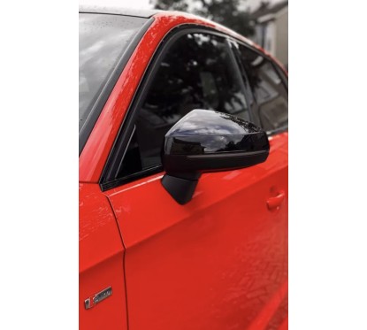 Coques rétroviseurs Audi A3 (8V) à partir de 2013, Noir Brillant