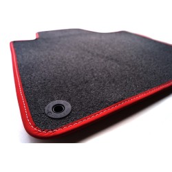 Tapis Audi A4 B8 (8K) (2008 - 2015) Anthracite & Contour Rouge