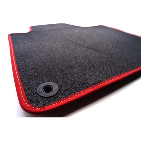 Tapis Audi A4 B8 (8K) (2008 - 2015) Anthracite & Contour Rouge