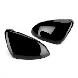 2x Coques de retroviseurs Noir brillant adaptables sur Vw Golf VII 7, 7.5  et Touran (13+)