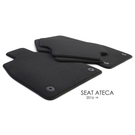 Tapis SEAT Ateca (KH7) à partir de 2016, Velours NOIR
