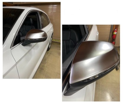 Coques rétroviseurs Audi Q5 FY SQ5 FY 2018 / Audi Q7 SQ7 4M CHROME Matt AVEC LANE ASSIST