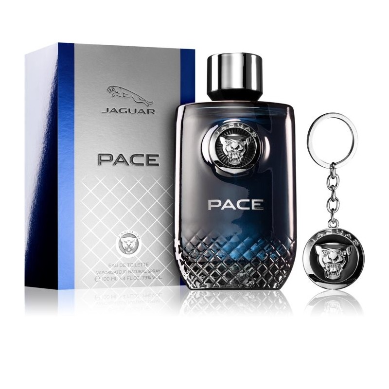 Coffret Parfum Jaguar Pace avec Port clé Jaguar