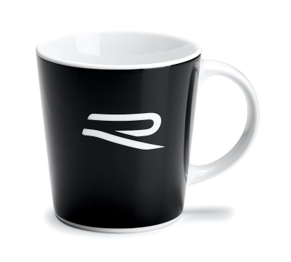 Tasse en porcelaine Volkswagen d'origine Logo R  Noir / Blanc Original VW 5H6069601