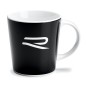 Tasse en porcelaine Volkswagen d'origine Logo R  Noir / Blanc Original VW 5H6069601 Tasse en porcelaine Volkswagen d'origine Logo R  Noir / Blanc Original VW 5H6069601