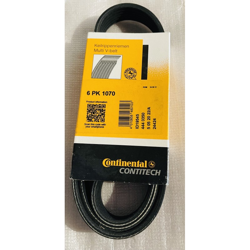 CONTITECH Courroie trapézoïdale à nervures 6PK 1070