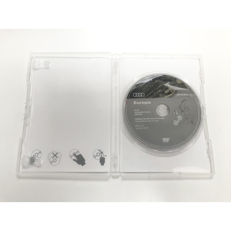 RNS-E DVD Audi Navigation Plus 8P0919884DJ 1/3 2020/2021 France & Europe + UK