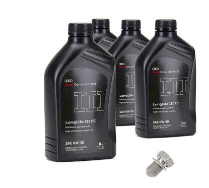 Huile 0W30 LongLife 3 d'origine VW Audi 4 litres 504 00/507 00
