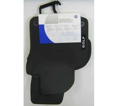 Tapis GOLF 6 Noir avec inscription (GOLF) D'origine VW OEM 1K1061270PB WGK / 1K1061270PBWGK