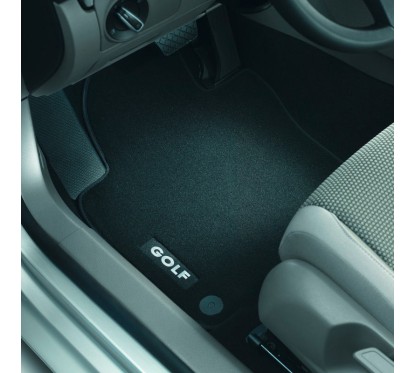 Tapis GOLF 6 Noir avec inscription (GOLF) D'origine VW OEM 1K1061270PB WGK / 1K1061270PBWGK