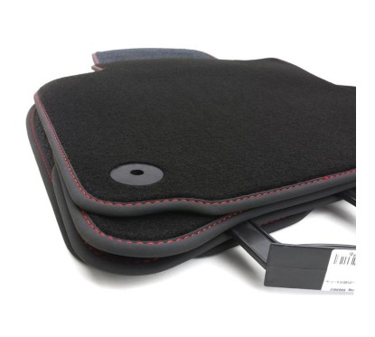 Tapis VW Scirocco depuis 2008 Noir (liseré ROUGE)