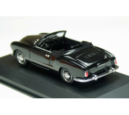 VW KARMANN GHIA 1955 Miniature VOLKSWAGEN Cabriolet d'origine VW Noir 1/43ème Par MINICHAMPS