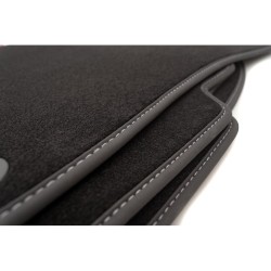 Tapis d'origine Volkswagen Touareg 7P (2010 - 2017) Noir avec Liseré blanc