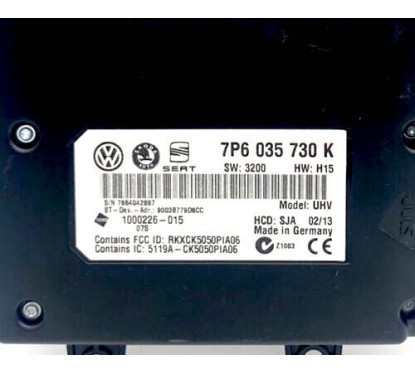 7P6035730K Bluetooth OEM VOLKSWAGEN SEAT SKODA HFP A2DP