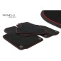Tapis VW Golf 6 (5K) (2008-2012) NOIR liseré ROUGE GTI Tapis VW Golf 6 (5K) (2008-2012) NOIR liseré ROUGE GTI