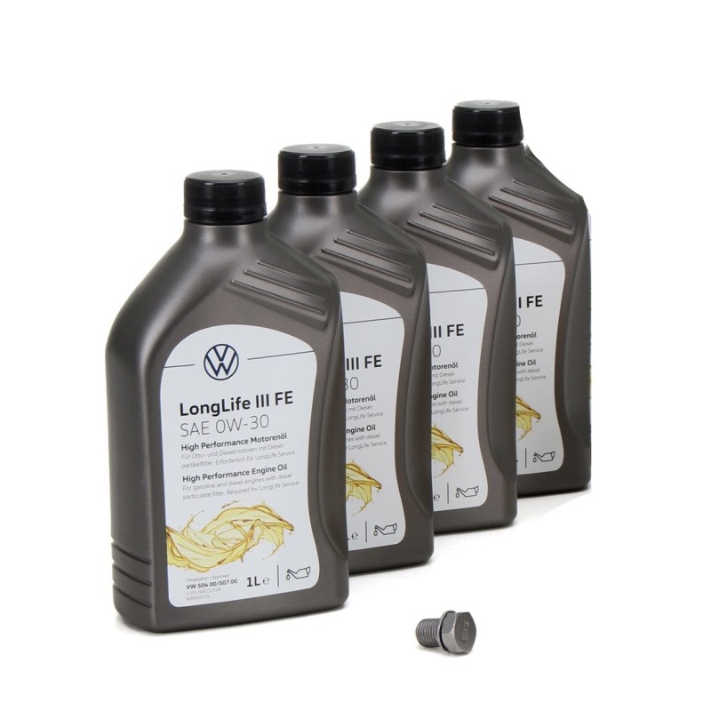 Huile 0W30 LongLife 3 d'origine VW Audi 4 litres 504 00/507 00 Huile 0W30 LongLife 3 d'origine VW Audi 4 litres 504 00/507 00