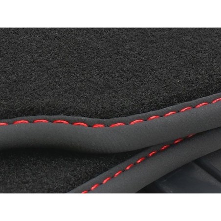 Tapis VW Scirocco depuis 2008 Noir (liseré ROUGE)