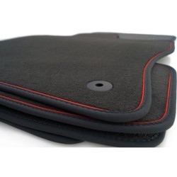 Tapis Golf 7 GTI (5G) (2012 - 2019) NOIR + Liseré ROUGE