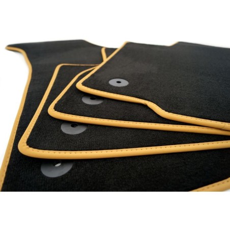 Tapis d’origine VW PHAETON (3D) 2002-2016 Noir + Contour beige