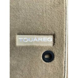 Tapis Touareg 7L (2002 - 2010) D'origine VW Couleur Beige avec inscription TOUAREG