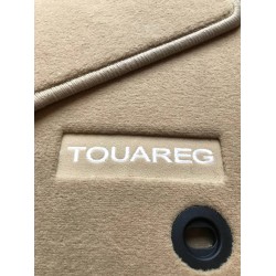 Tapis Touareg 7L (2002 - 2010) D'origine VW Couleur Beige avec inscription TOUAREG