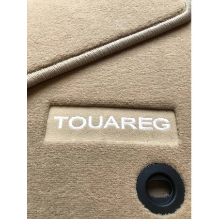 Tapis Touareg 7L (2002 - 2010) D'origine VW Couleur Beige avec inscription TOUAREG