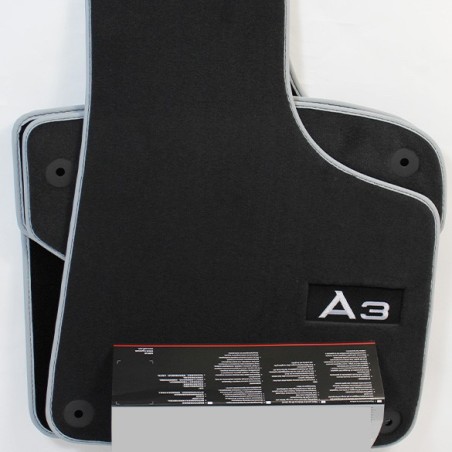 Tapis Audi A3 8P d’origine A3 avec inscription A3 - PREMIUM  8P1061270P MNO