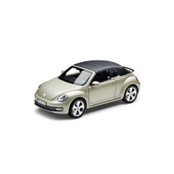 Miniature BEETLE Cabriolet 2012 d'origine VW 1/18ème SILVER METALLIC 5C3099302 P7W